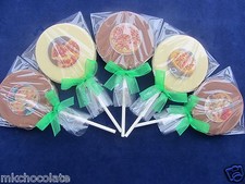 PIZZA THEMED CHOCOLATE LOLLIPOPS/SWEETS PARTY BAG FILLERS/BIRTHDAY GIFT