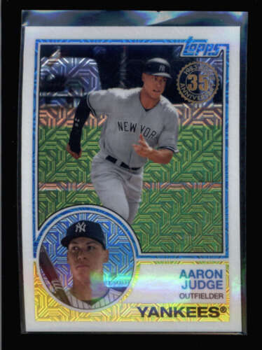 AARON JUDGE 2018 TOPPS CHROME #13 35TH ANNIVERSARY SILVER PACK REFRACTOR AZ4881