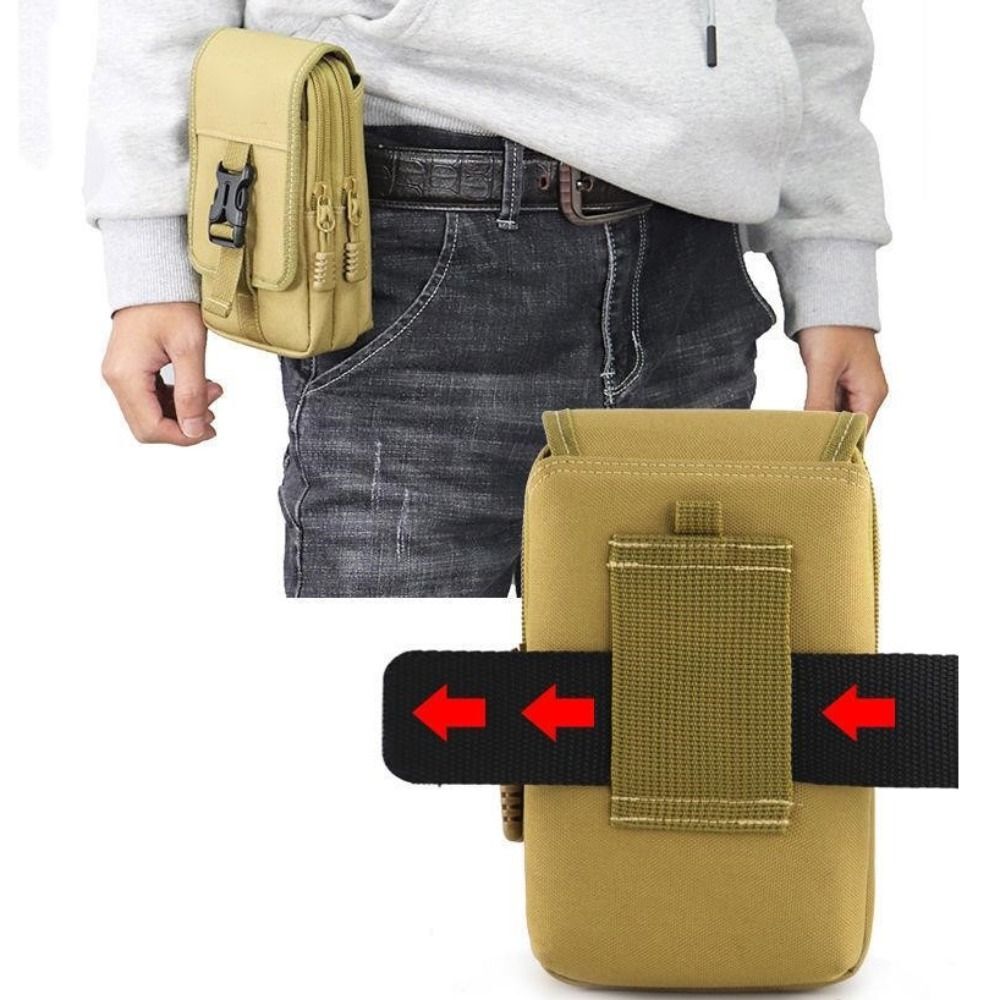 Leather Waist Pack On Belt Pouch Genuine Leather Outdoor Phone Pouch main image 1