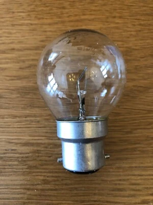 BC/B22 Bayonet Cap Clear Traditional Golf Ball Light Bulbs 15w 25w 40w & 60w x10