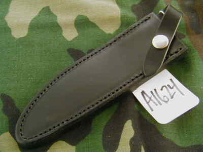 RANDALL KNIFE KNIVES SHEATH FOR #1-6'',#25-6'',#5-6'' BLACK, CAUTION DON'T - #A1624