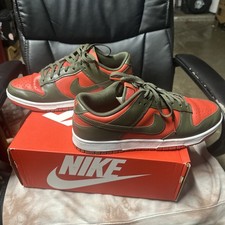 Nike Dunk Low Uomo Taglia 12 Mystic Red Cargo Khaki "Freddy Krueger" 🔥