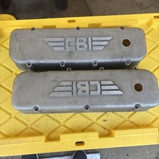 Bbc 396 427 454 Cast Aluminum Tall Valve Covers Big Block Chevy Cbi Drag Ihra