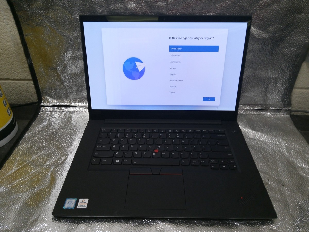Lenovo ThinkPad P1 Gen 2 Laptop i7-9850H 2.6GHz 256GB NVMe 32GB