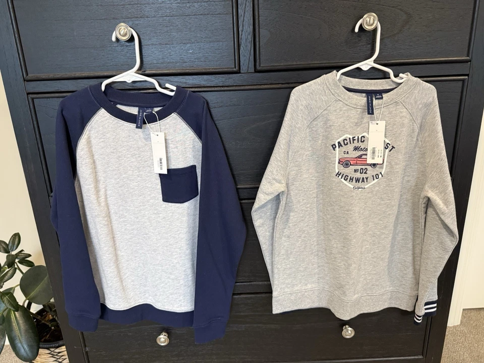 LOTE DE 2 SUDADERAS JANIE AND JACK NUEVAS CON ETIQUETAS TALLA 10 Motor Theme Foto 2 de 4