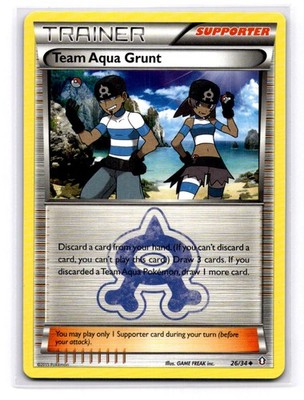 Team Aqua Grunt Double Crisis 26/34 LP