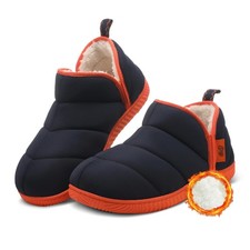 Two-Tone Boot Slippers For Men, Winter House Mens Booties Slippers  House, H...