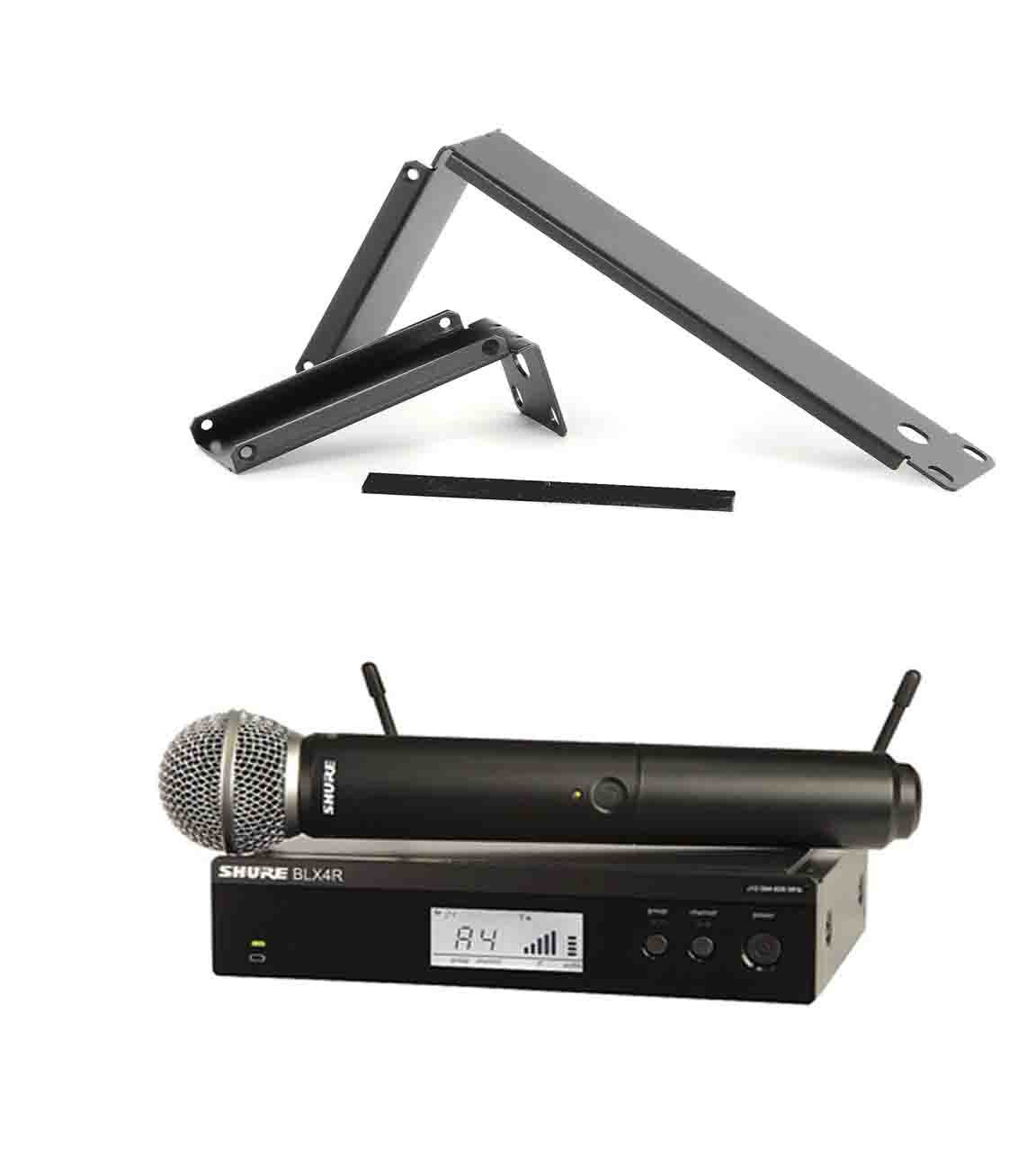 Shure Zender Rack Shure BLX24R/SM58 Rack mountable Wireless System w/SM58 Handheld Vocal ...