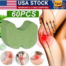 60Pcs Herbal Knee Patch Wormwood Plaster For Knee Support  Muscle Pain Relief