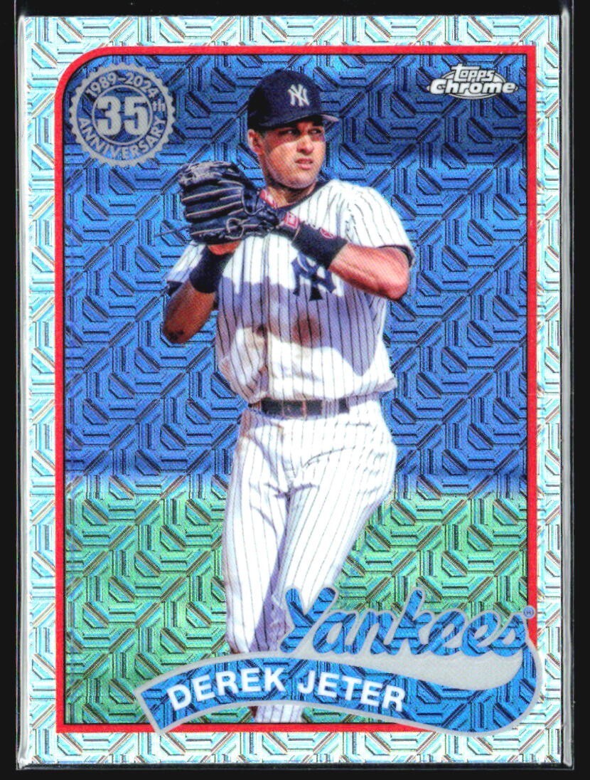 2024 Topps Series 2 - 1989 Topps Chrome Silver Pack Mojo Derek Jeter #2T89C-25