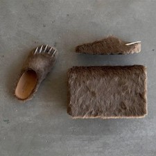 Bear Claw Mules by Bravest Studio - New in Box Unopened Unworn - Brown - Size 12