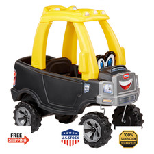 Little Tikes Cozy Truck Ride-On - Black, Kids Outdoor Riding Toy