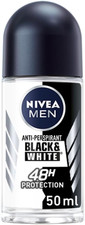 Image of NIVEA MEN Black & White Original Anti-Perspirant Roll on (50Ml), 72Hr Anti-Sweat