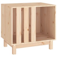 HundehüTte Massivholz Kiefer 60X45X57 Cm Wetterfest FüR Kleine Hunde