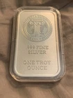 1 oz .999 Silver Intaglio Mint Crow Bar in Capsule like Round