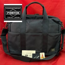 Authentic Porter YOSHIDA 2-Way Briefcase Navy 39cm Business Bag, Durable, No Dam