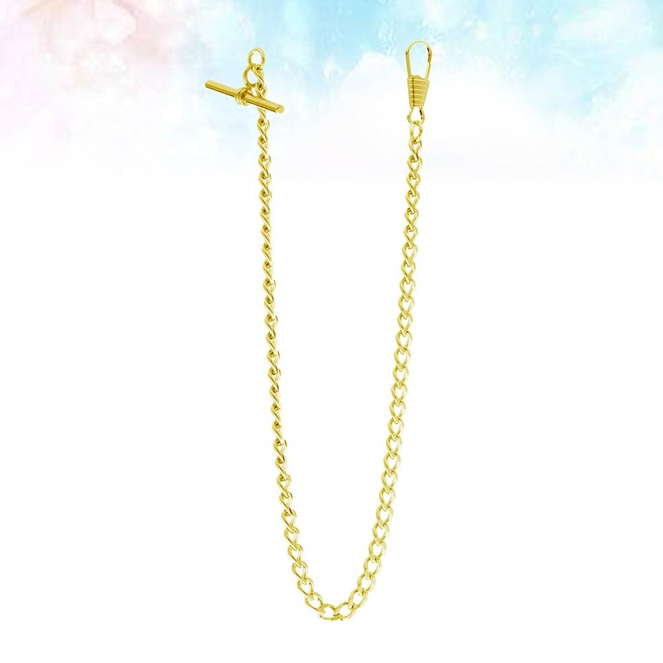 Golden Metal Watch Chain Reusable Pocket Chain for Decoration and Key ...