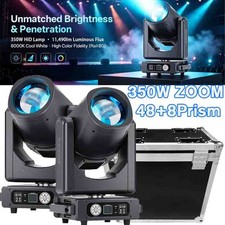 350W ZOOM 56Prism Moving Head Light Beam Stage DMX Spot Disco Party DJ Lighting