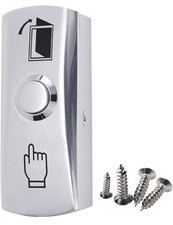 Door Release Button Push to Exit Resettable NO/COM Switch for Access Control 12V