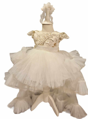 Taufkleid Gr. 56 62 (0-3 M) Kleid Babykleid Stirnband Fotoshooting Taufe Party
