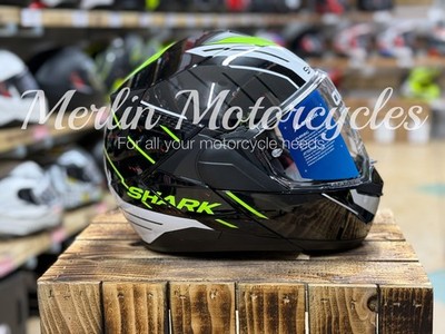 SHARK OXO RYDGER MODULAR KLAPPHELM MOTORRADHELM - SCHWARZ / WEISS / FLUO GELB