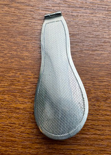 Antique Button Hook Shoe Horn Folding Patent Plated Metal Tool Collectable