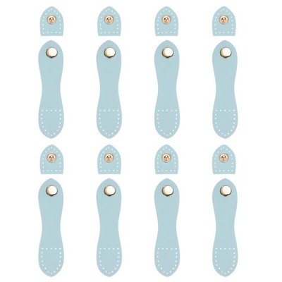 For 8 Sets Leather Studs Blue Buckles for Closures Leather Products