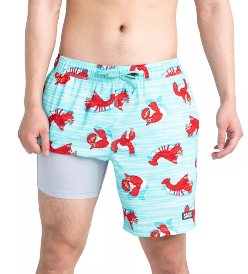 Мужские плавки Saxx Regular fit для плавания купальный костюм темно-синий Омар 5390₽