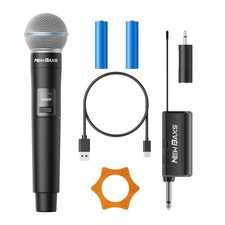 Rechargeable Wireless Microphones, 150FT Cordless Handheld Dynamic Karaoke Wi...
