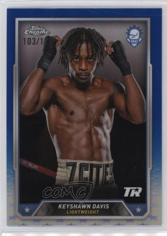 2024 Topps Chrome Blue Refractor /125 Keyshawn Davis #5 11s9