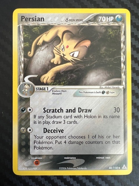 Pokémon TCG Persian EX Holon Phantoms 48/110 Regular Uncommon LP
