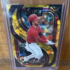Panini 2025 Select Dylan Crews #137 Prizm /10 Gold Cracked Ice 