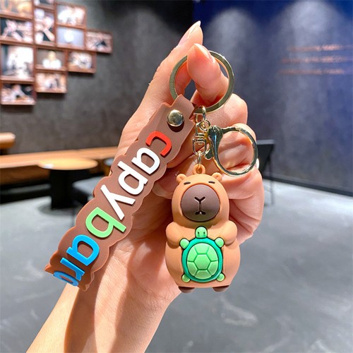Cute Creative Capybara Doll Keychain Pendant Backpack Hanging Decorations Gifts - Picture 10 of 18