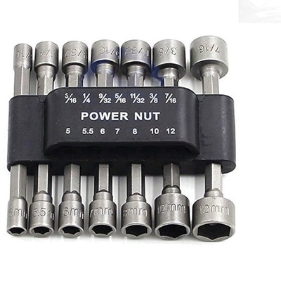 Durable 14pcs Driver Bit Tool Set - Chrome Vanadium - 1/4'' Hex Compatibility