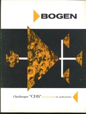 Bogen Challenger CHS Solid State PA Amplifier folder ca 1960