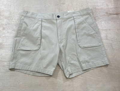 St John s Bay Men s Size 42 Khaki Bermuda Shorts Flat Front Button Pockets