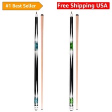 Graphic Design Pool Cue Set - 58 Inch Canadian Maple, 21 oz for Precision Play