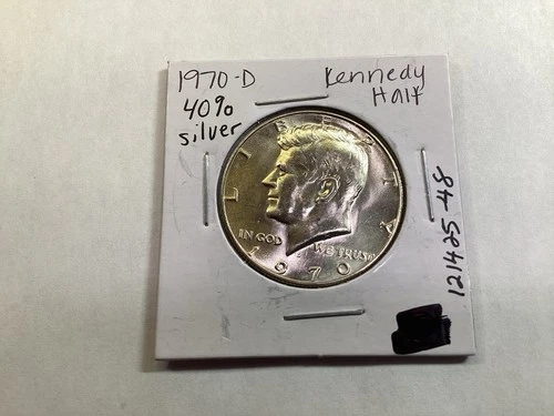 1970 D Kennedy Silver Half Dollar BU Uncirculated Mint State 121425 48te