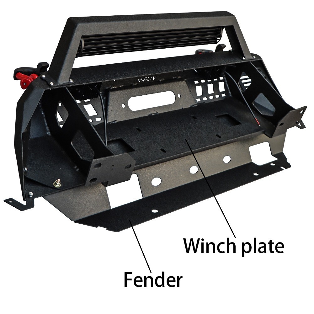 Vijay Fit 2016-2022 Tacoma Short Replacement Front Bumper w/ Light