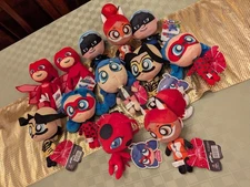 Lot Of 12  Miraculous Ladybug +Cat Noir Zag Chibi Plush 8” Toy Factory + PJMASKS