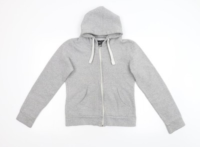 Urban Diva Damen Hoodie grau Full Zip Größe S
