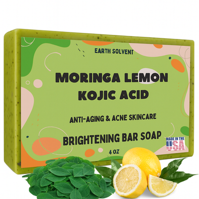 #ad Moringa Lemon Kojic Acid Brightening Bar Soap for Acne Wrinkles amp; Anti Aging $9.99