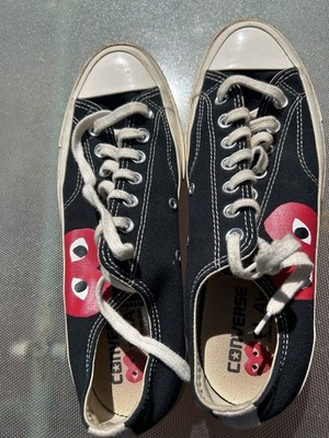 Men s  Converse Play Comme Des Garcons Shoes Sneakers Size 9 Women s 11