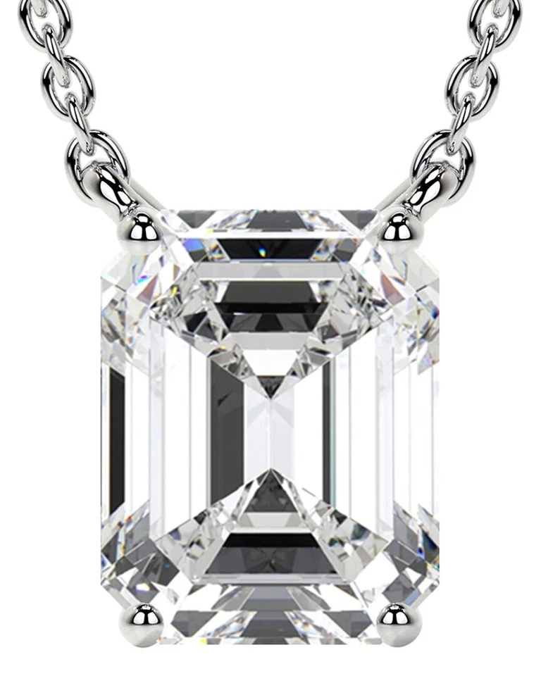 Lab Grown Diamonds 14K 3.00 Ct. Tw. Lab-Grown Diamond Necklace Women's White