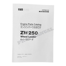 Hitachi ZW250 ISUZU 6HK1-XYWT02 Engine Loader Parts Catalog Manual SN 000101-up