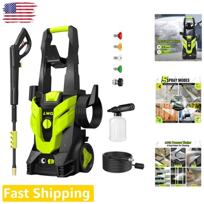 #ad Portable Power Washer 2.5 GPM 4 Nozzles Car Fence Driveway Patio Cleaning $209.99