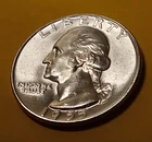 🟅 BU 1955 90% Silver Wash. 25¢ - 71-Year-Old Coin