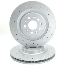 FOR MASERATI GHIBLI 3.0 S 3.0 D 3.8 REAR BRAKE DISCS PAIR 345mm 670035019