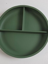 Lalo Sage Suction Plate - No-Slip Toddler Plate with Lid