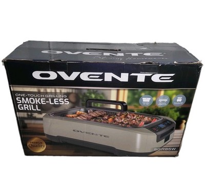 Ovente SGR85W Smokeless Indoor Grill Electric Portable BBQ - Excellent Condition